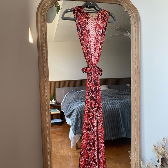 Michael Kors Red Snake print dress : Size S - Picture 7 of 8